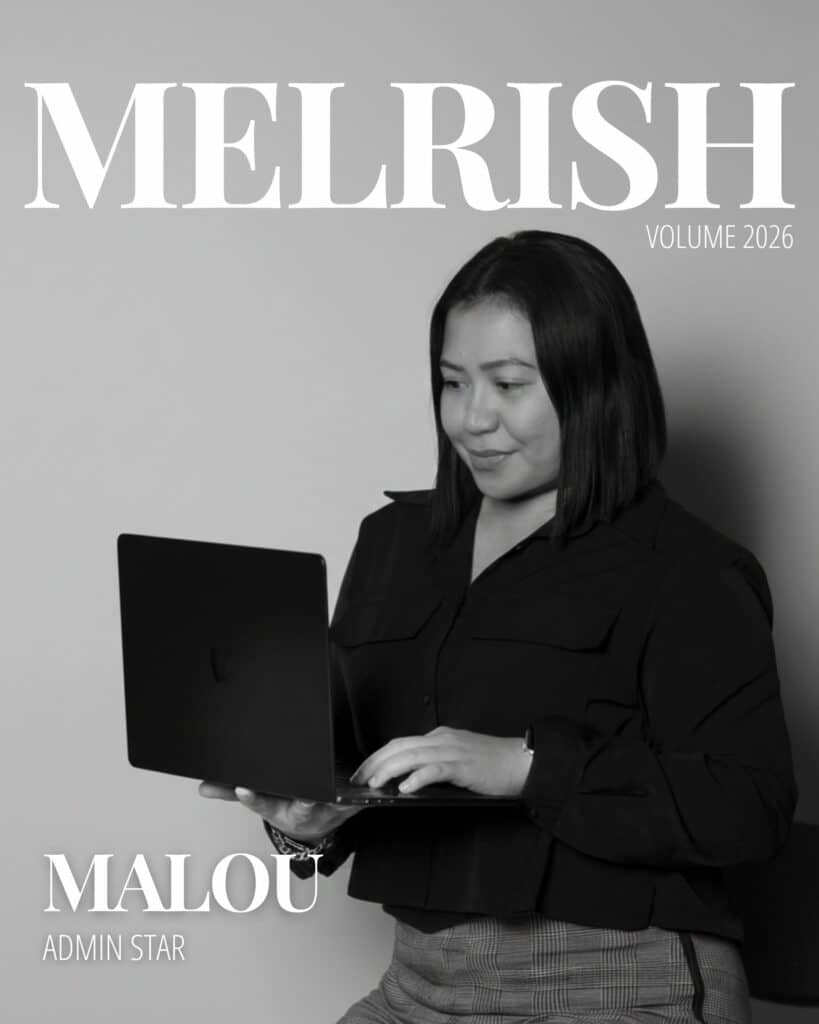 Malou, MelRish Studio front desk and admin assistant
